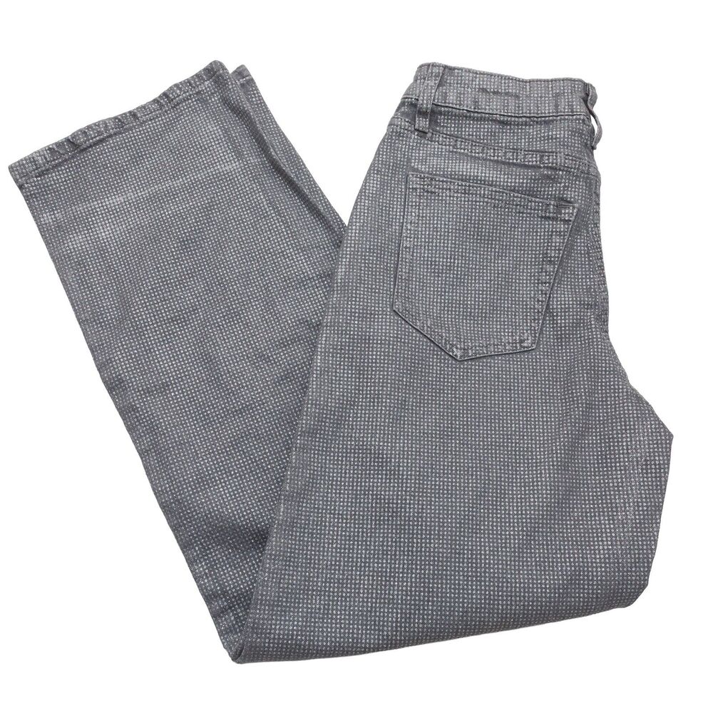 Wild Fable Size 2 Women's‎ Gray Metallic Dot Relaxed Straight Jeans Flaws
